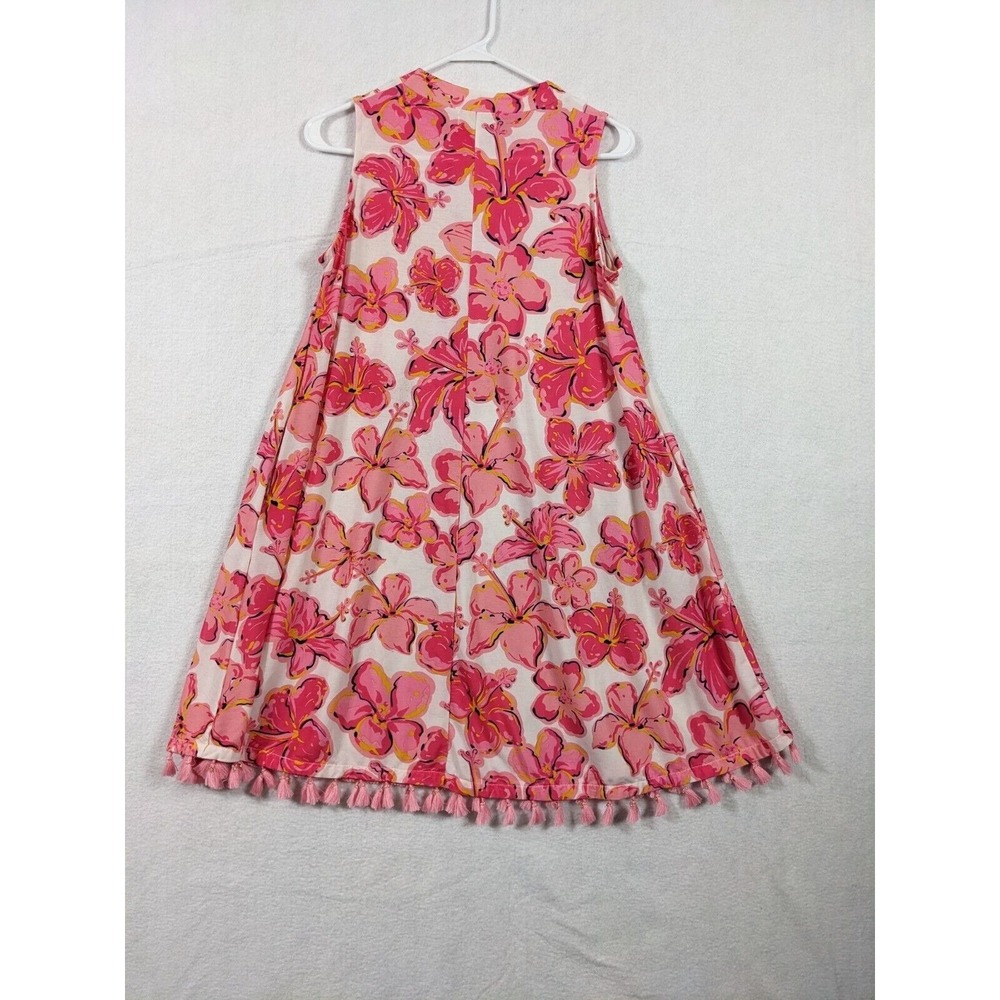 Simply Southern Womens Dress Size S Tassels Sleeveless Polyester Blend Pink - Picture 9 of 9